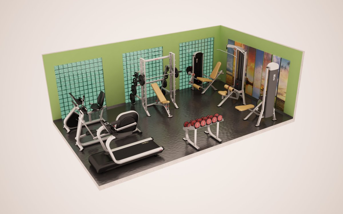 Макет спортивногьзала