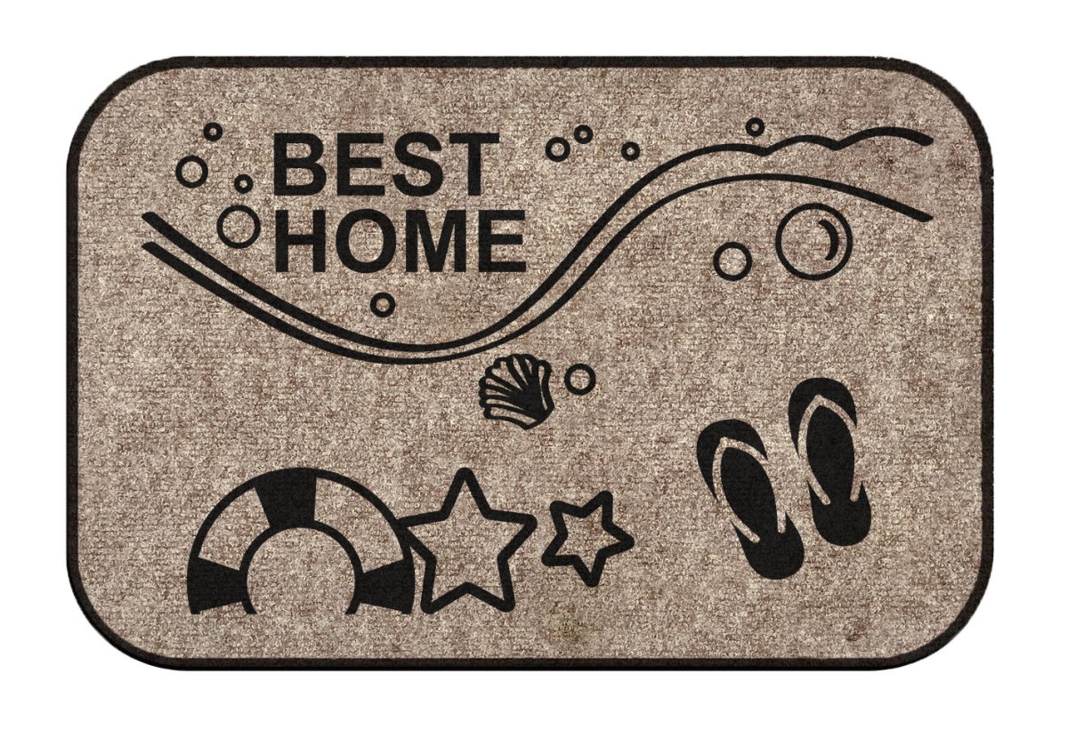 Коврик придверный с собакой