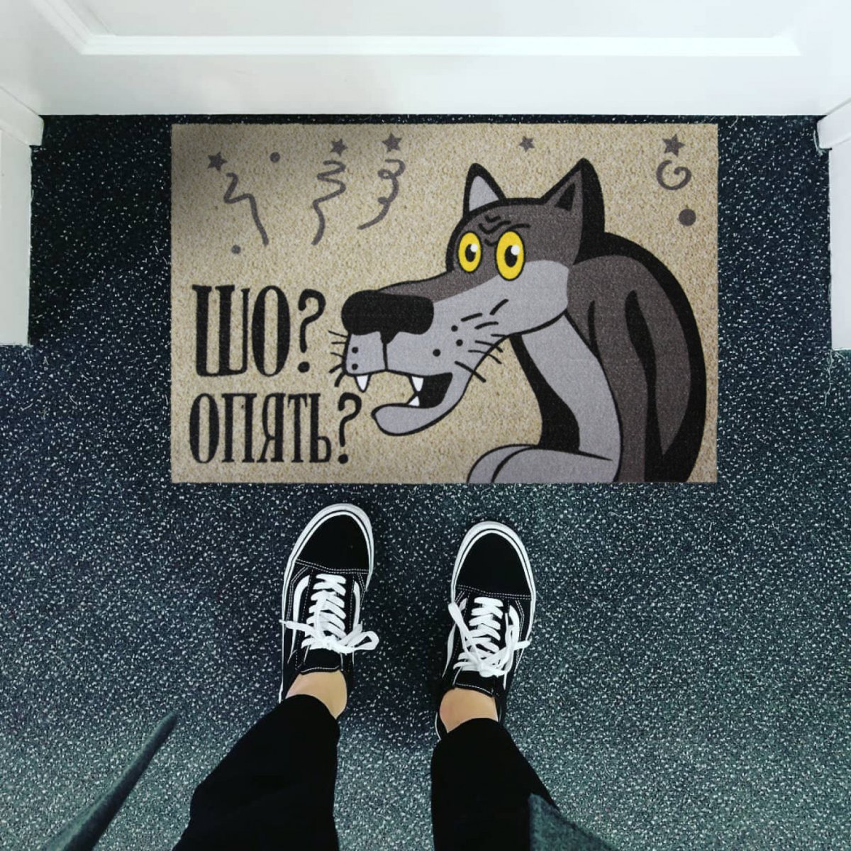 Прикольные входные коврики