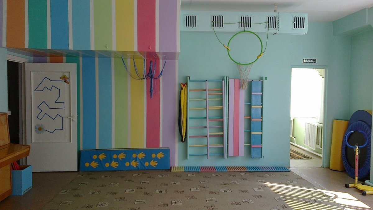 Украшение спортивного зала в детском саду
