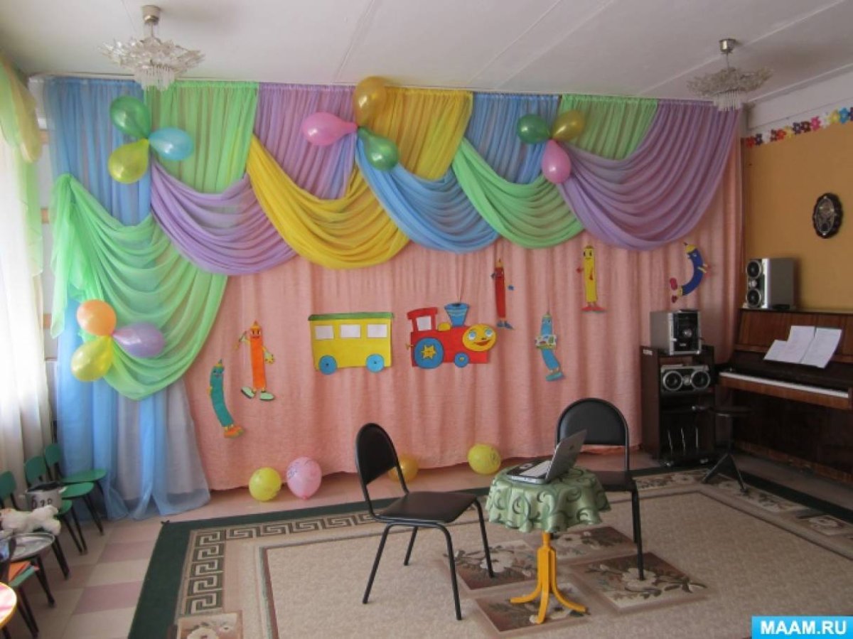 Декор музыкального зала в детском саду