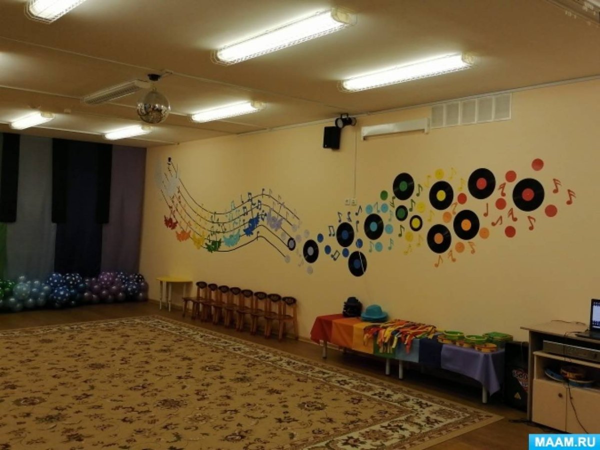 Музыкального зала в детском саду