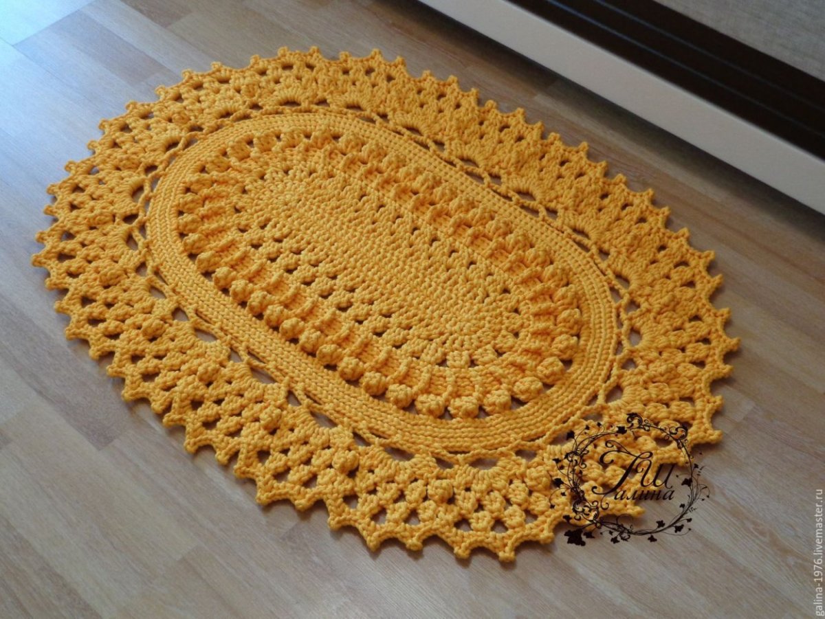 Овальный коврик