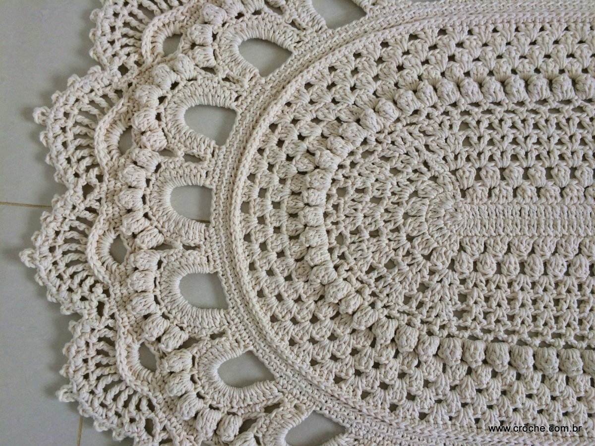 Tapete Crochet Oval