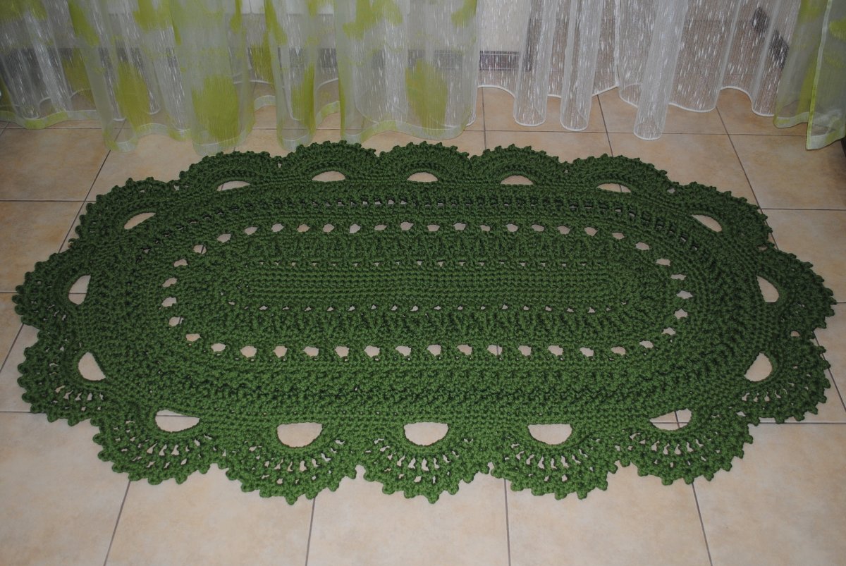 Коврик в ванную из полиэфирного шнура