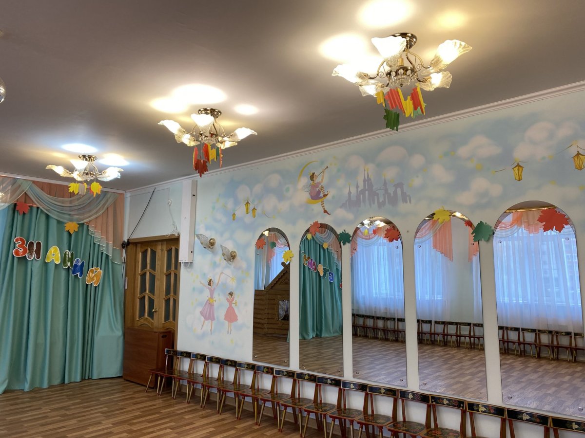 Оформление зала в детском саду