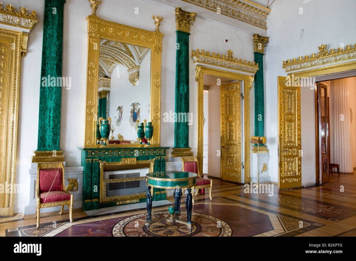 Эрмитаж зимний дворец малахитовый зал