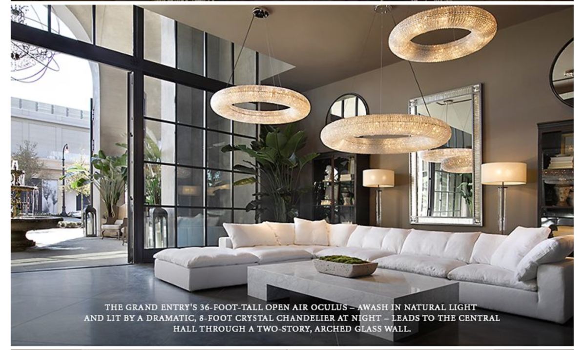 Люстра Halo Crystal Pendant Lamp золото