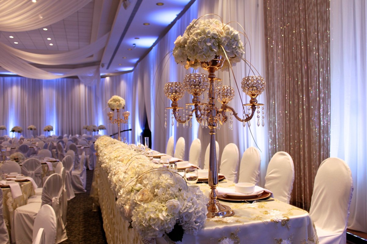 Свадебный интерьер ресторана