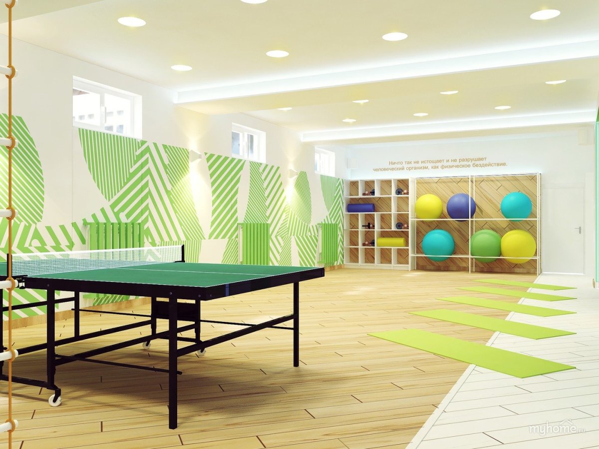 Детский спортзал интерьеры