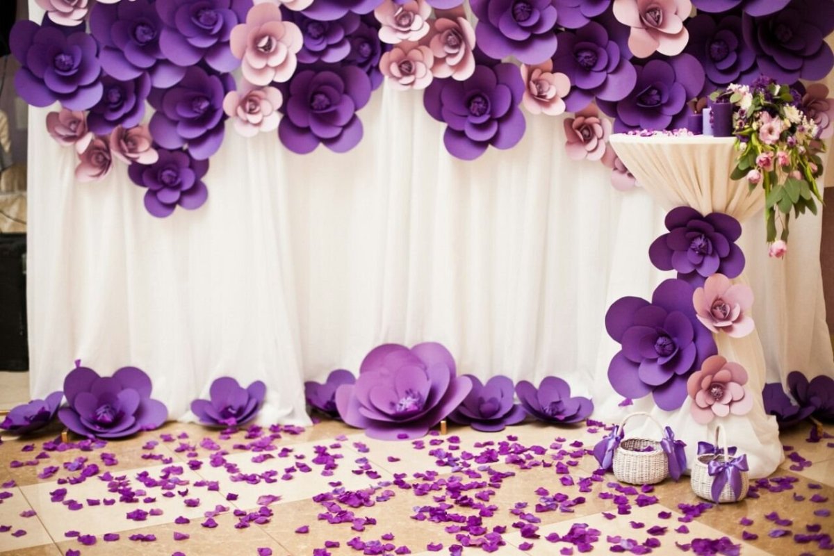 Цветы для украшения зала