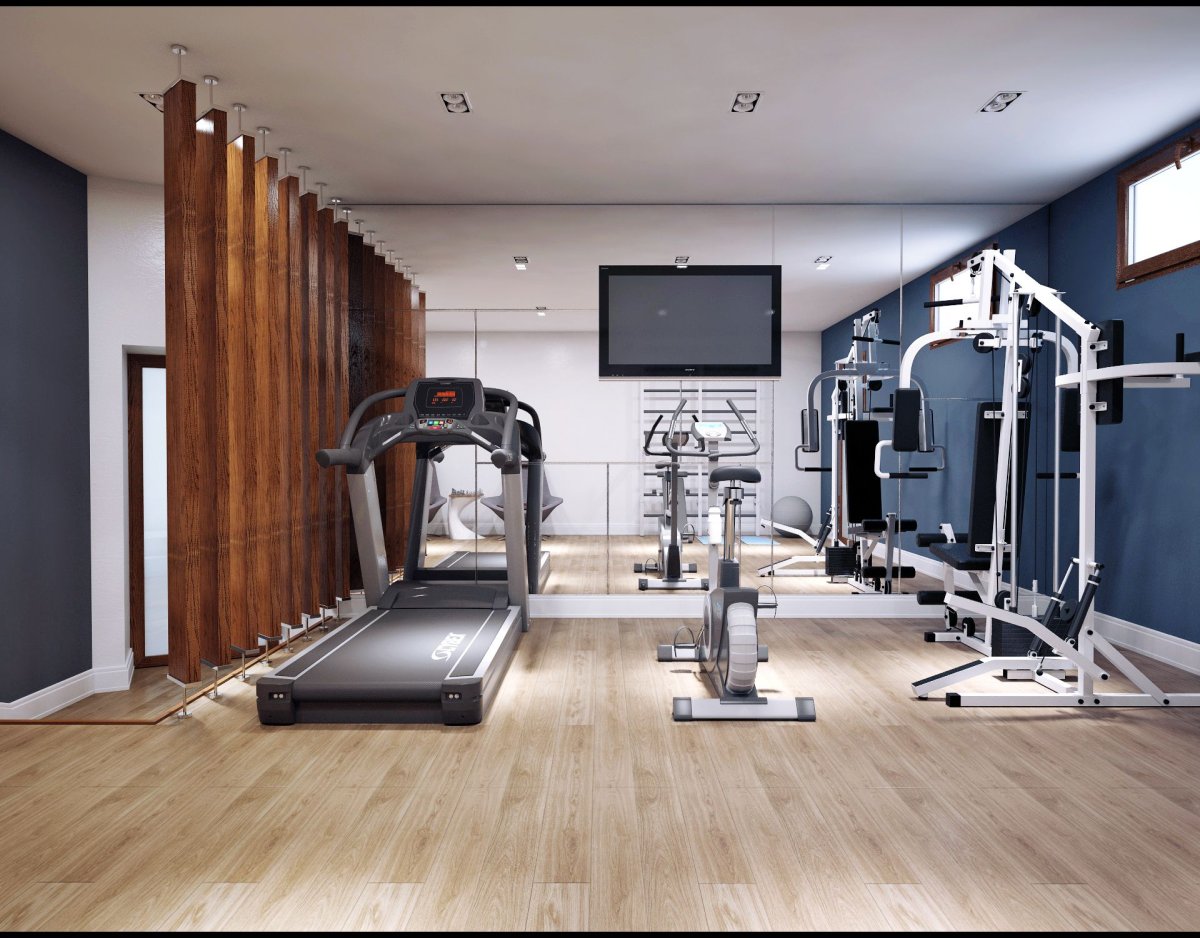 Тренажерный зал в загородном доме