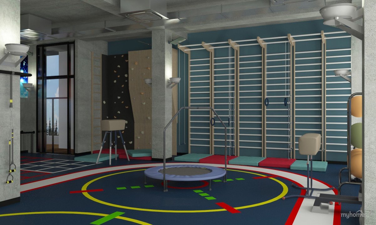 Спортзал в школе будущего