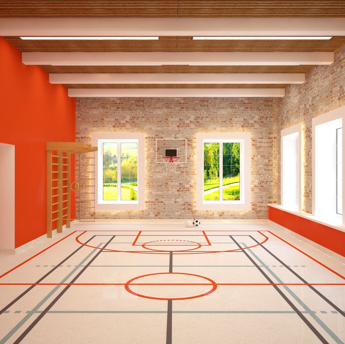 Интерьер спортивного зала