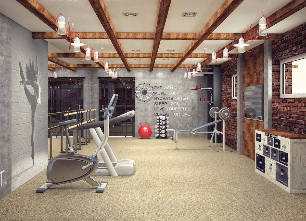 Спортивный зал в частном доме