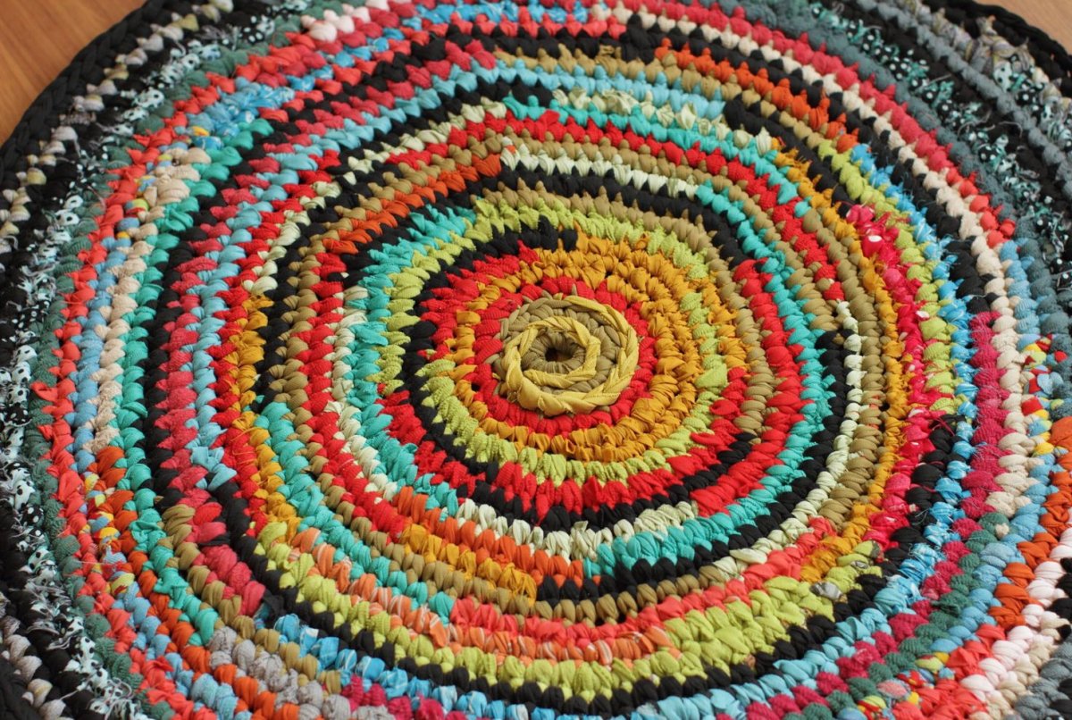 Вязаные коврики