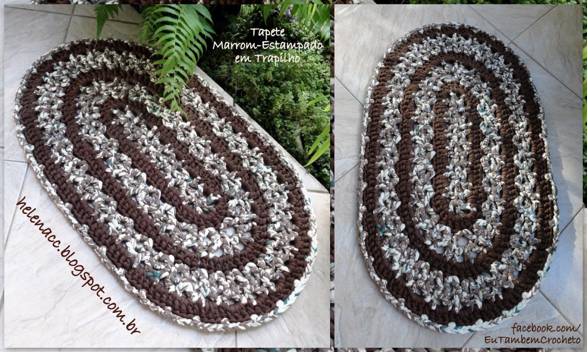 Овальный коврик восьмерка