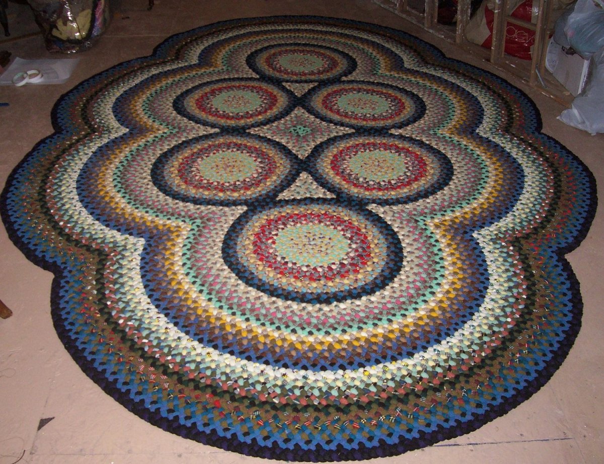 Вязаные коврики из тряпок