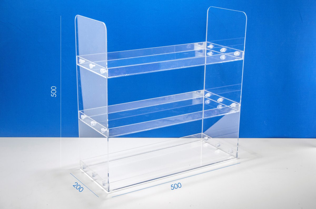 Стеллаж из оргстекла