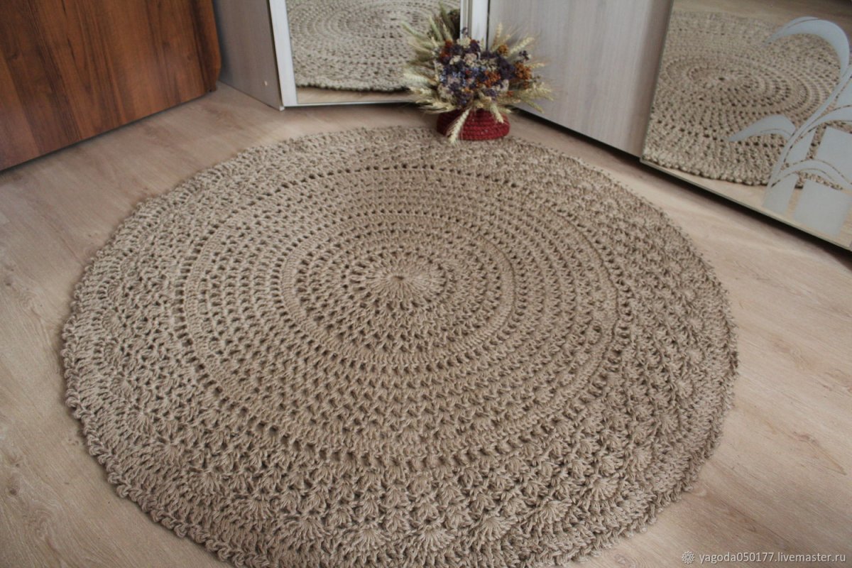 Сканди коврик из джута