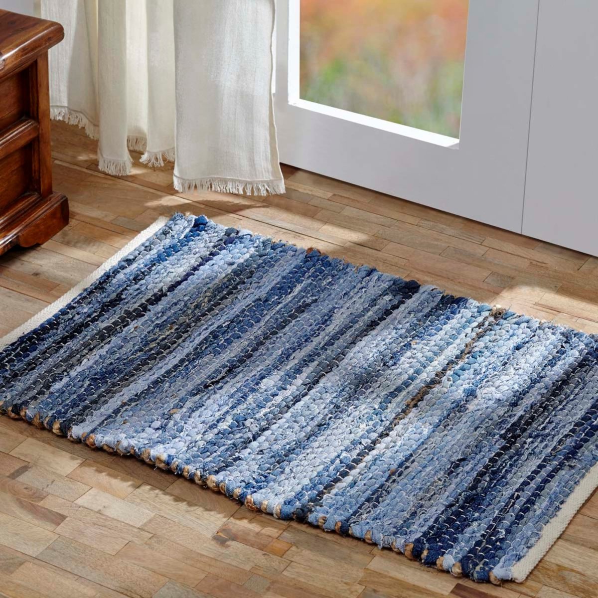 Ковер из джинсы