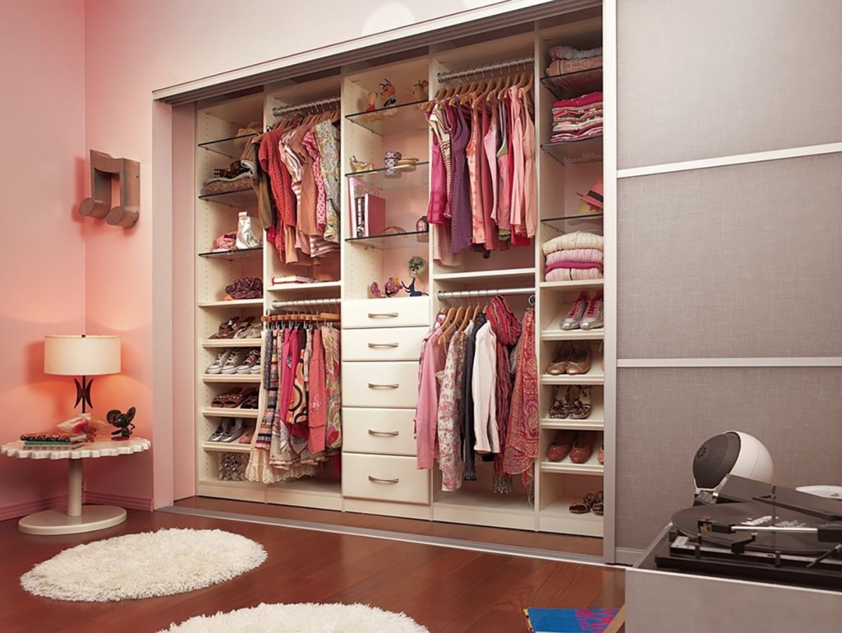 Женские гардеробные комнаты