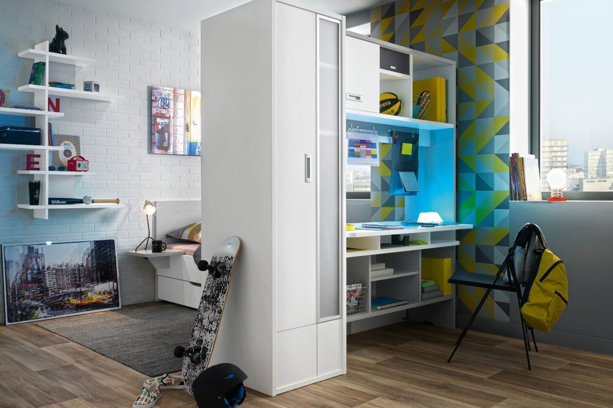 Шкаф-перегородка для зонирования комнаты