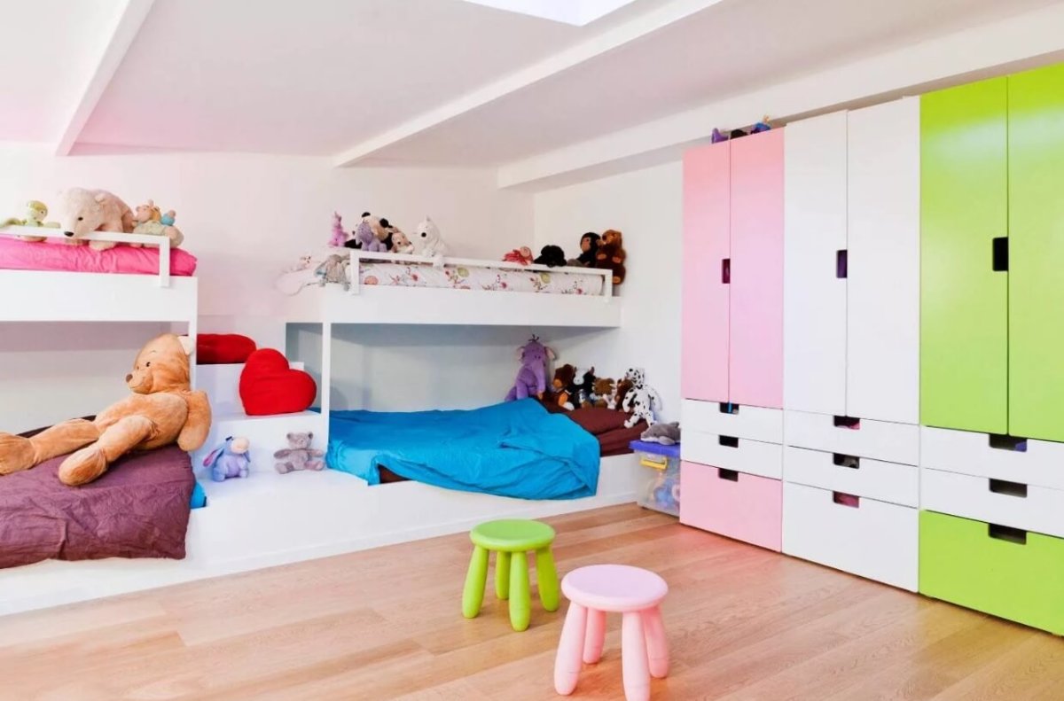 Комната для троих детей икеа