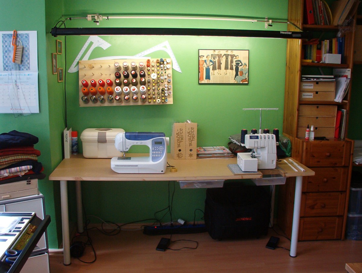 Освещение рабочего места швеи