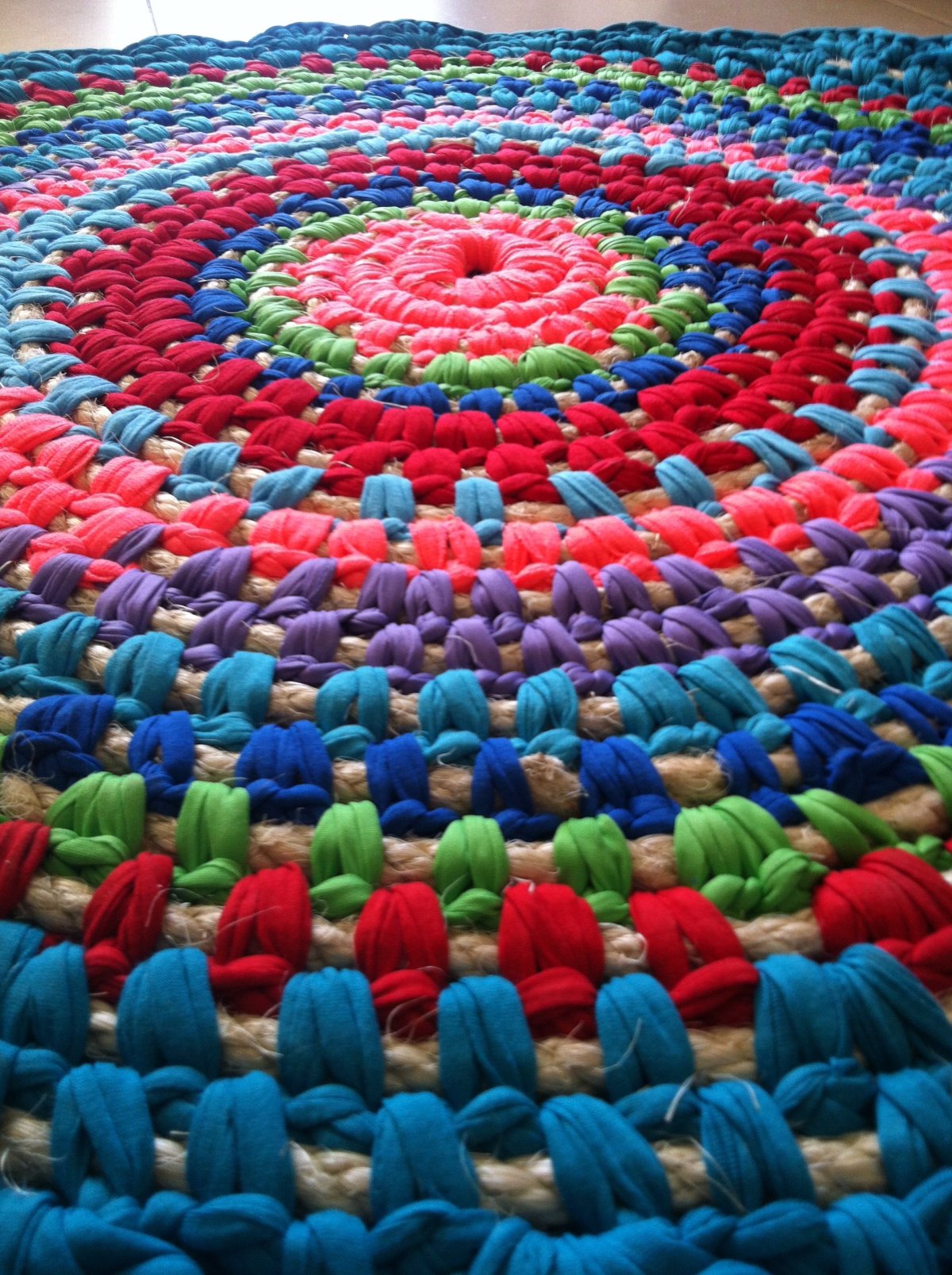 Вязаные коврики из тряпок