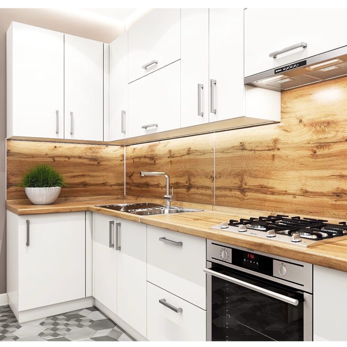 Столешница и фартук дуб Вотан