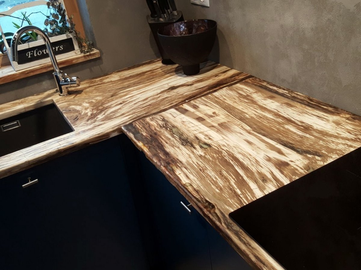 Окаменелое дерево слэб