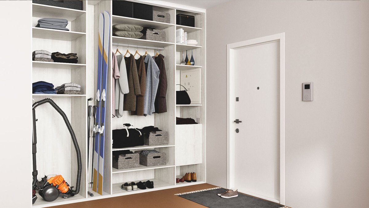 Наполнение шкафа в прихожей