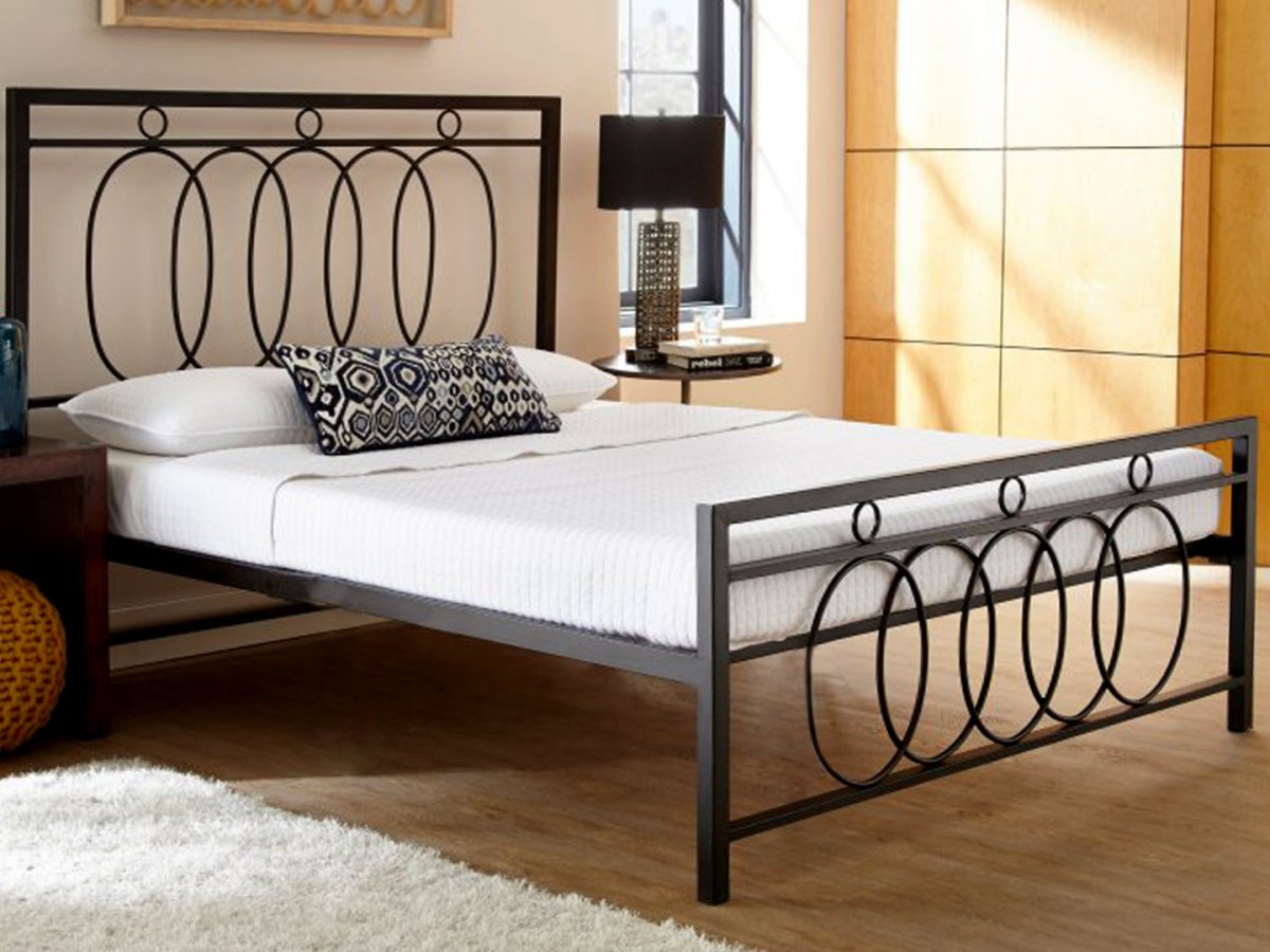 Металлическая кровать стиль лофт ЛК-1гексима