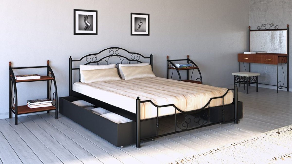 Металлическая кровать Кармен