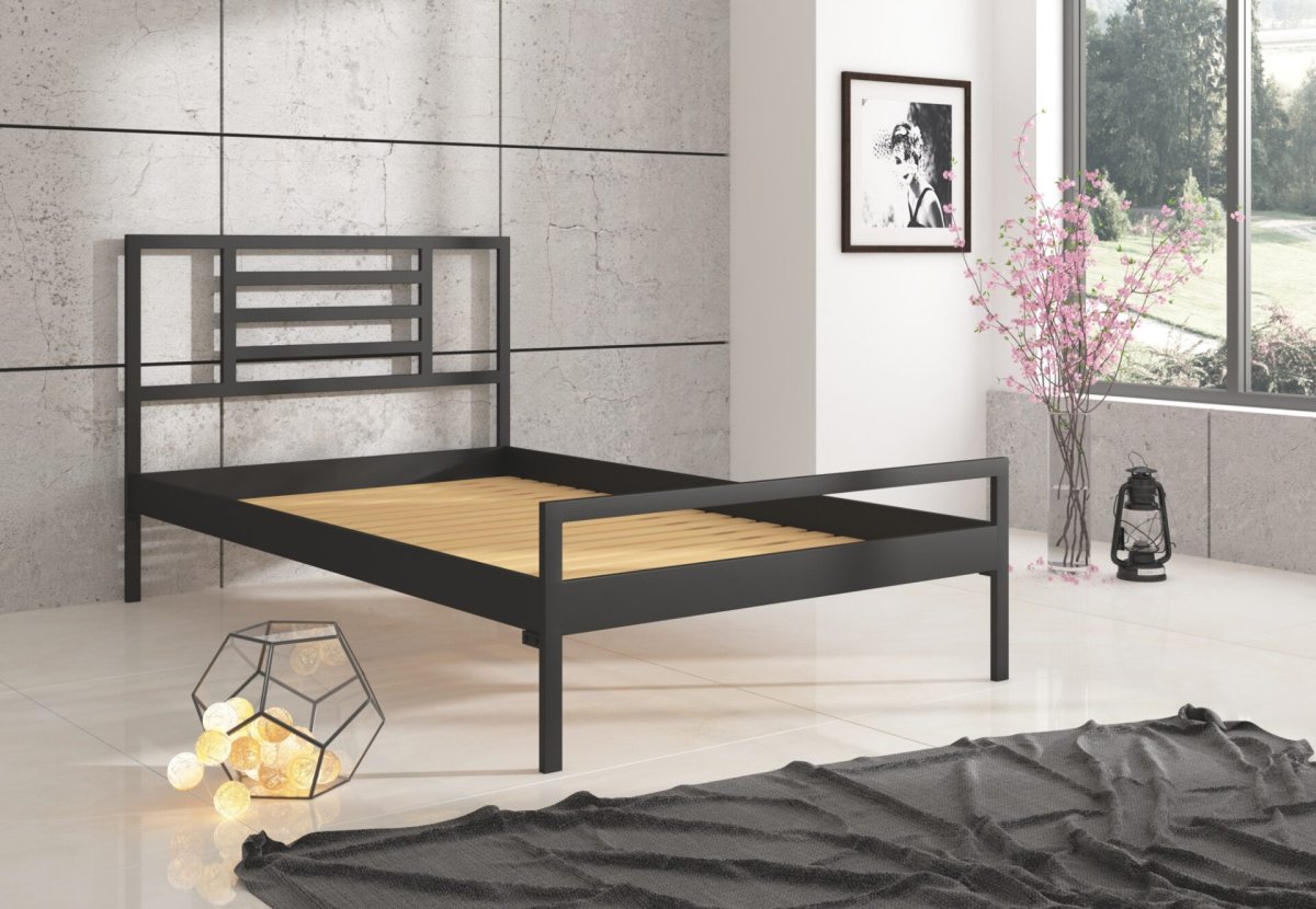 Металлическая кровать стиль лофт ЛК-1гексима