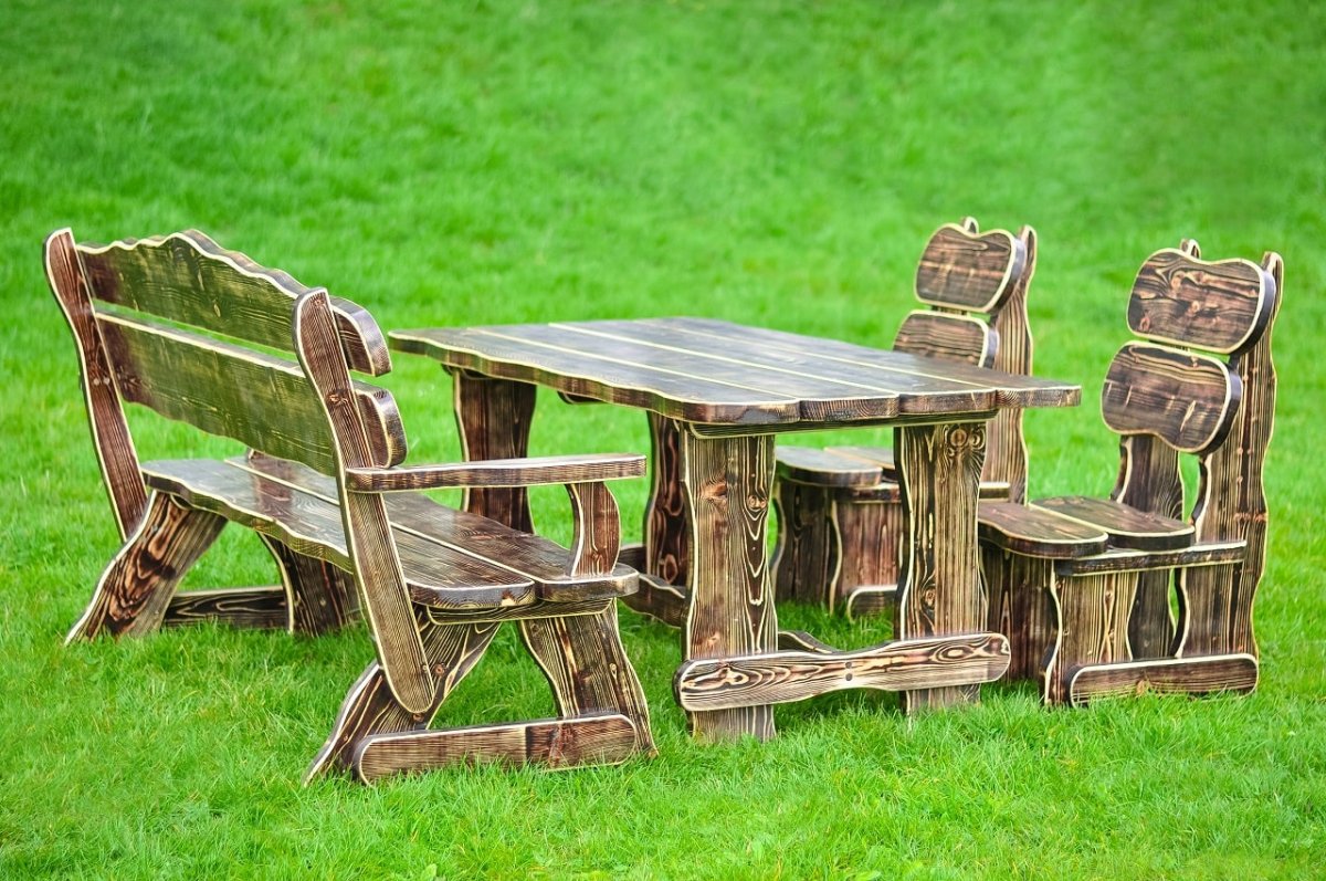 Оригинальная Садовая мебель из дерева