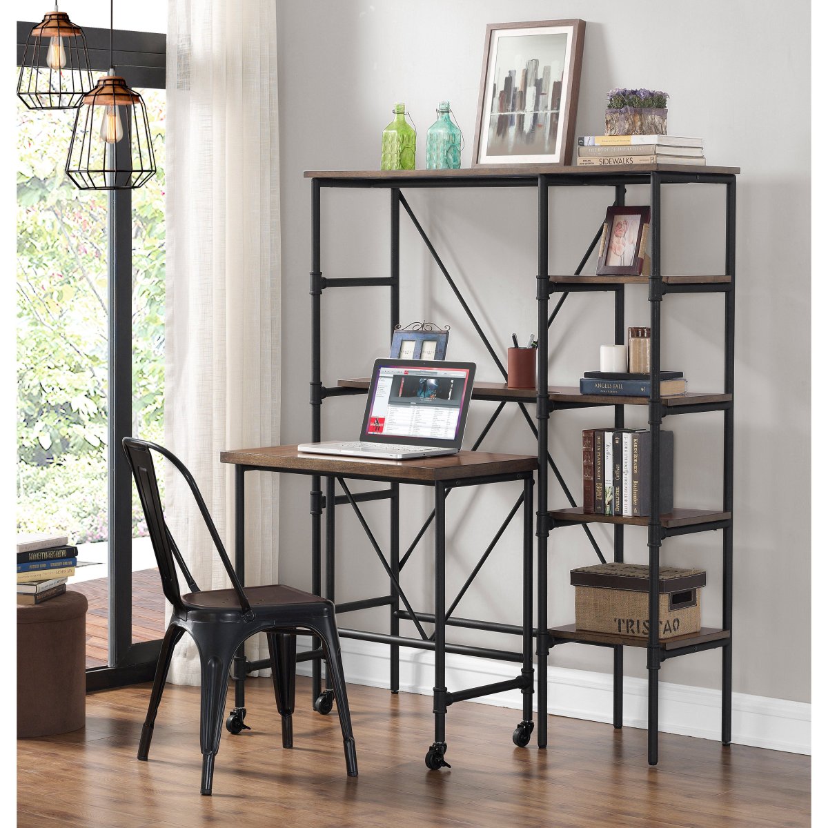 Стол стеллаж в стиле лофт