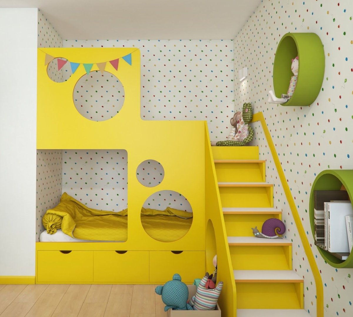 Детская в желтом цвете