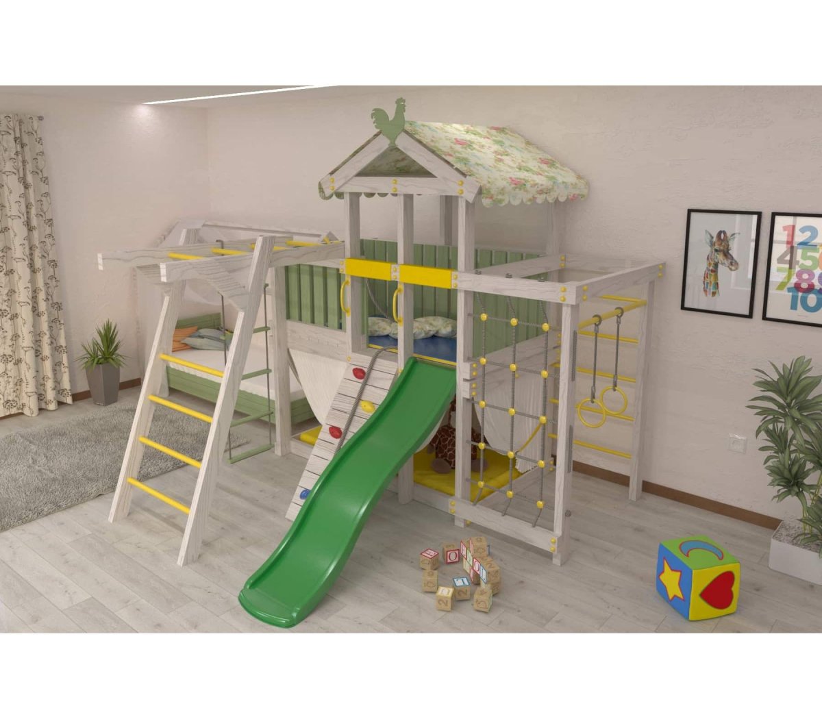 Игровой комплекс - кровать "Савушка Baby - 6"