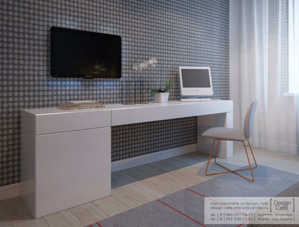 Столешница вдоль стены