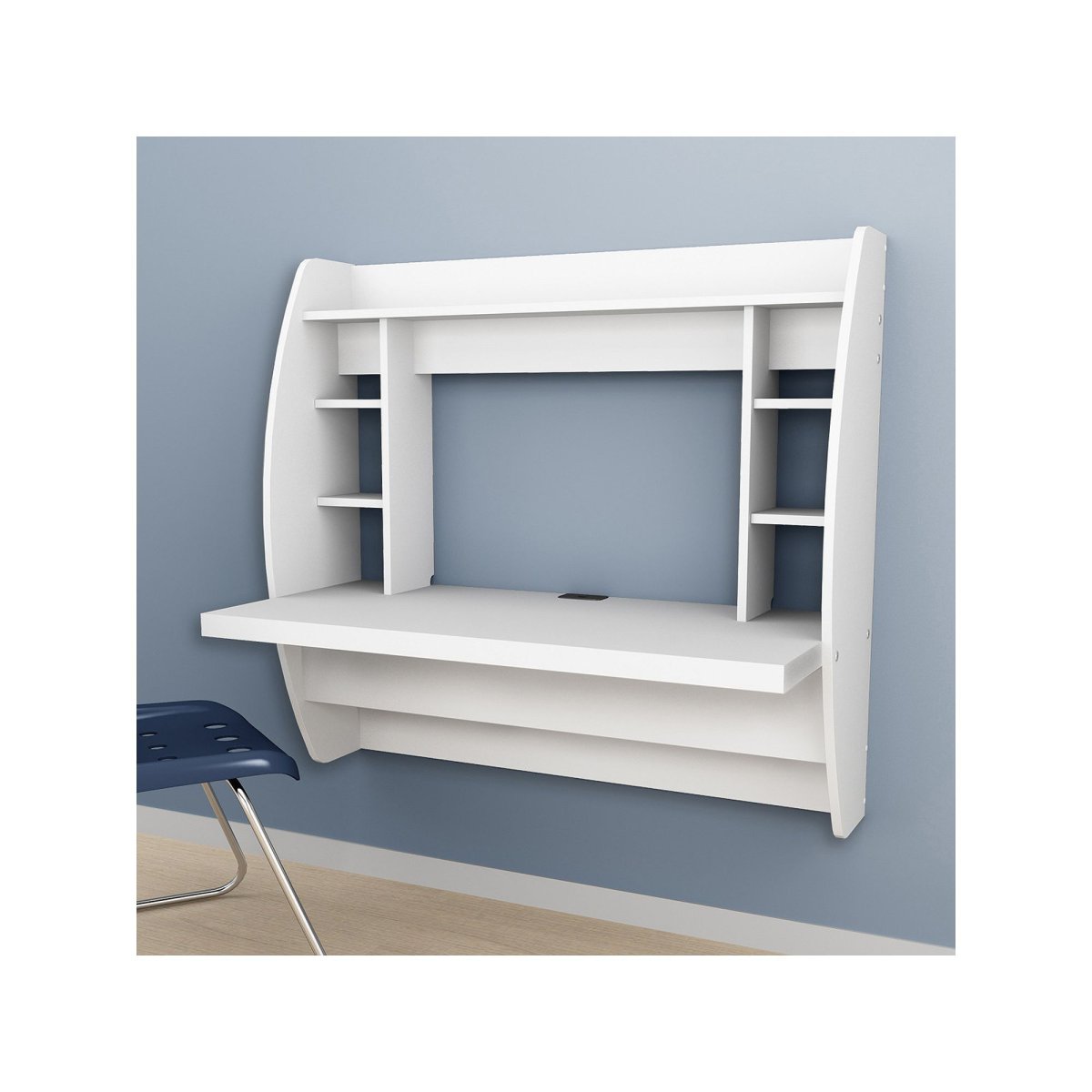 Закрытый компьютерный стол на стену навесной