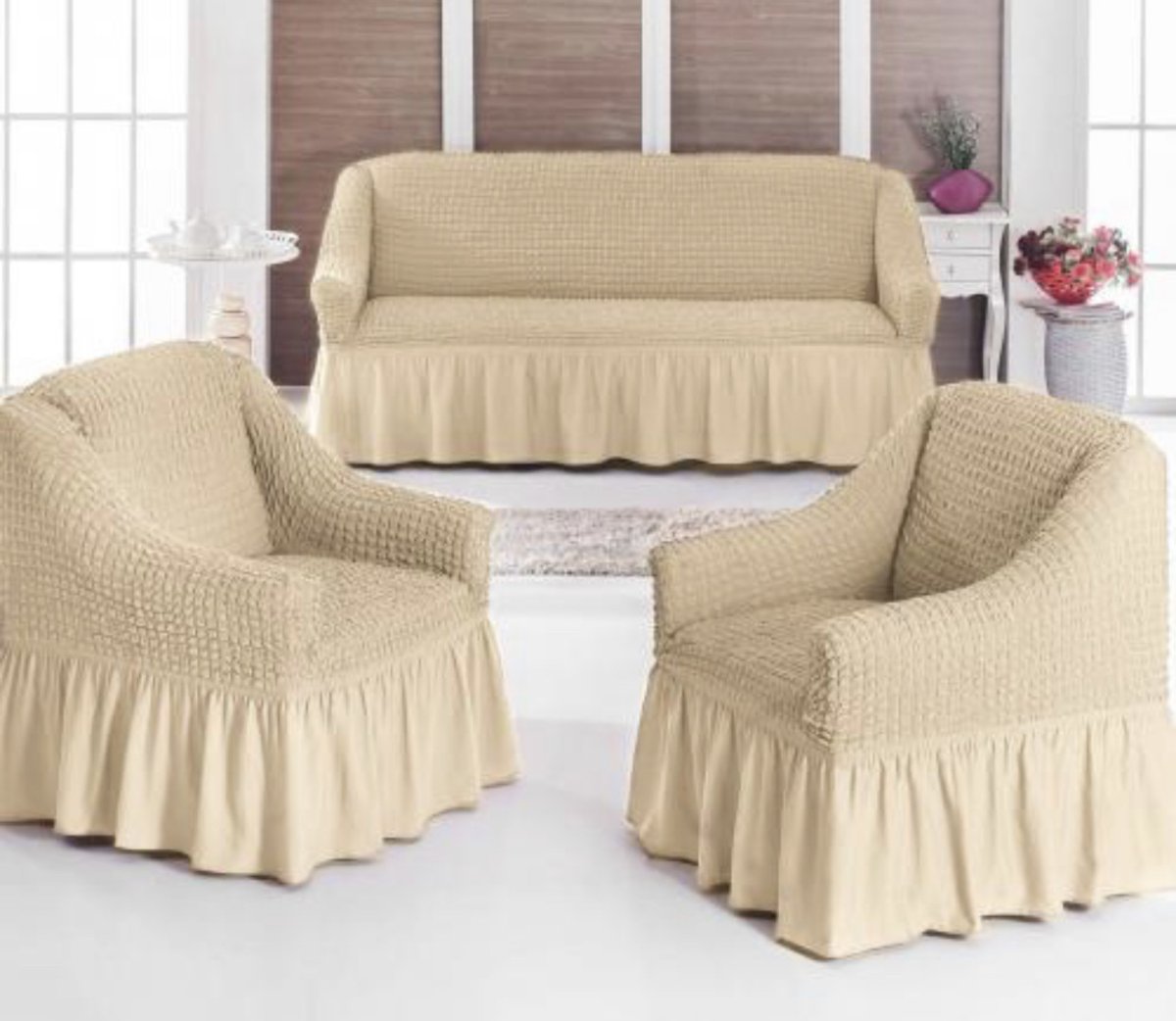Валберис чехлы диван 2 кресла
