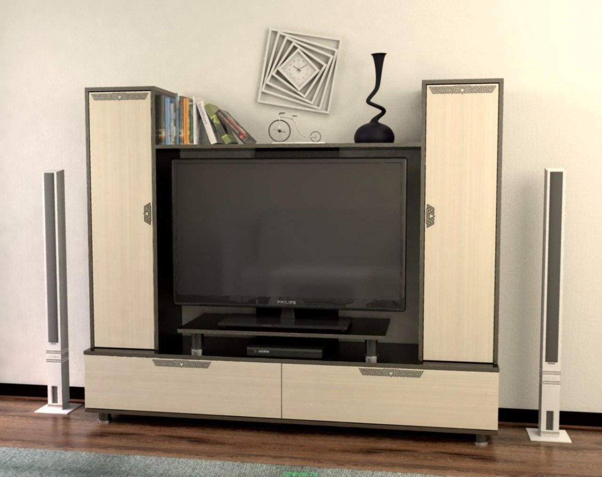 Тумба под телевизор с пеналом