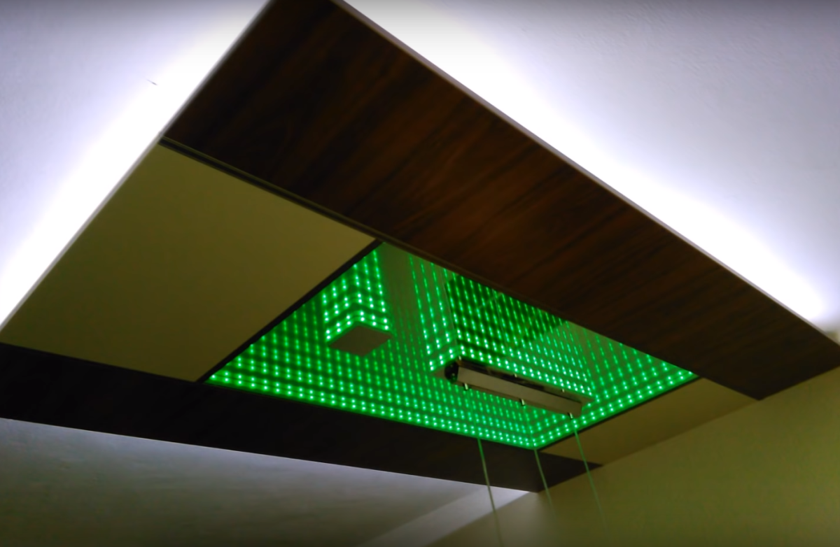 Люстра с эффектом бесконечности