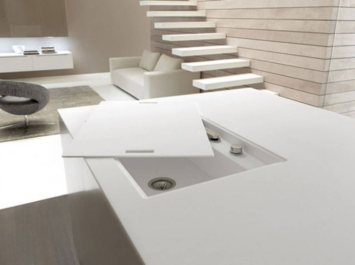 Раковина с закрывающейся крышкой