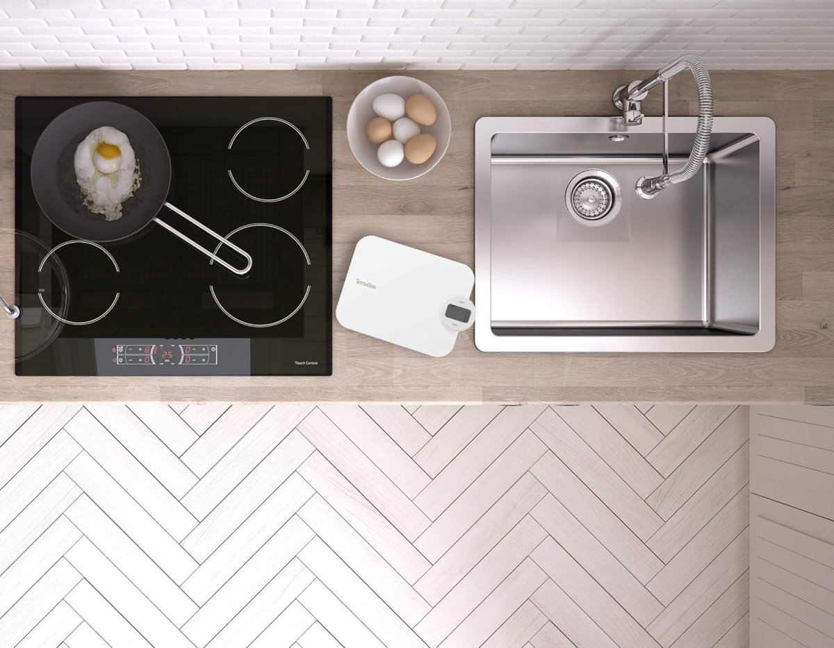 Варочная панель на кухне вид сверху