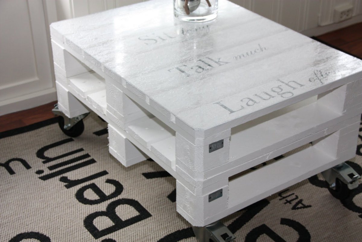 Кофейный столик из поддонов