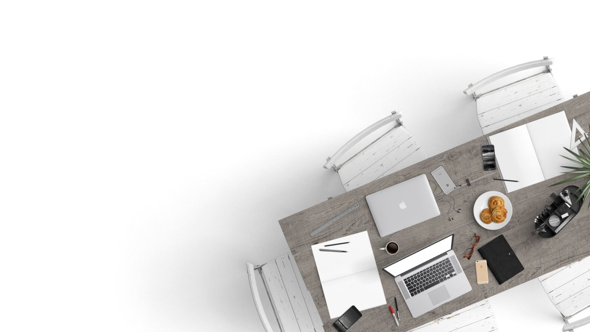 Рабочее место сверху