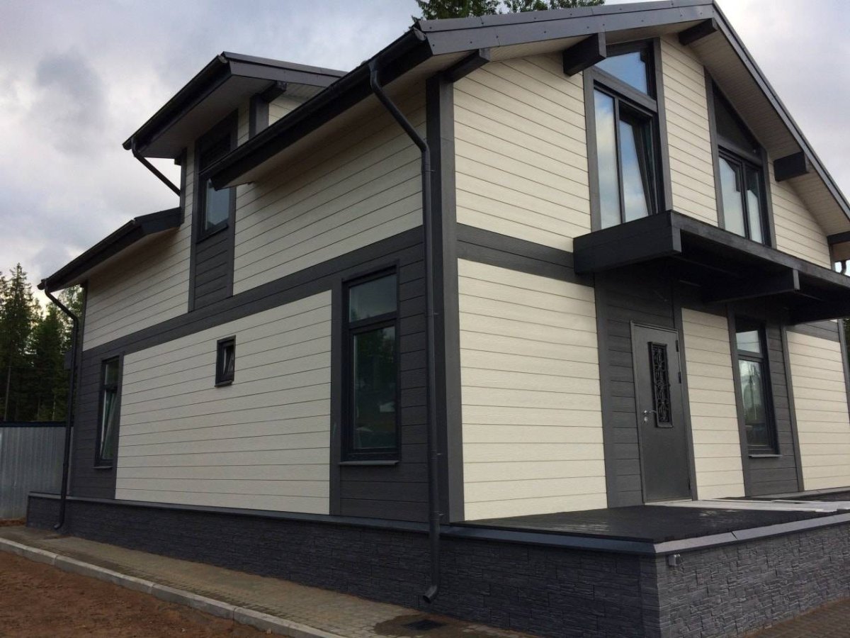 Фасад из сайдинга